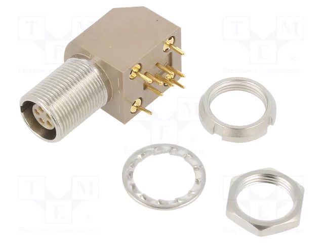 Connector: circular; 0B; socket; female; PIN: 5; THT; 6.5A; IP50 LEMO EXG.0B.305.HLN