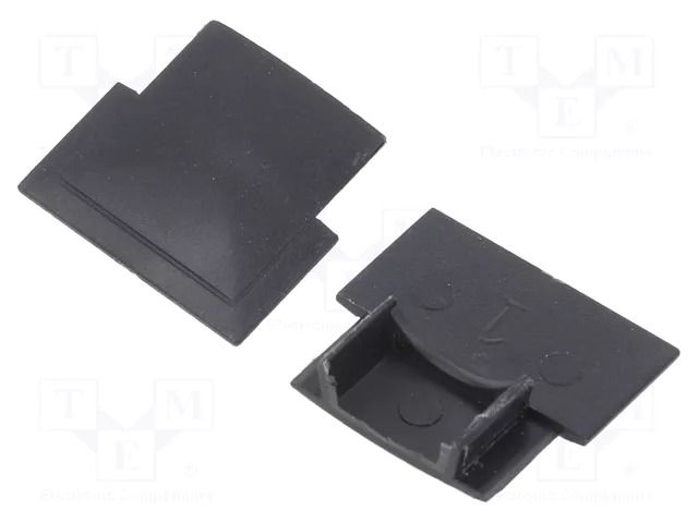 Cap for LED profiles; black; 10pcs. GTV Poland GTV-ZASGLAX-BK