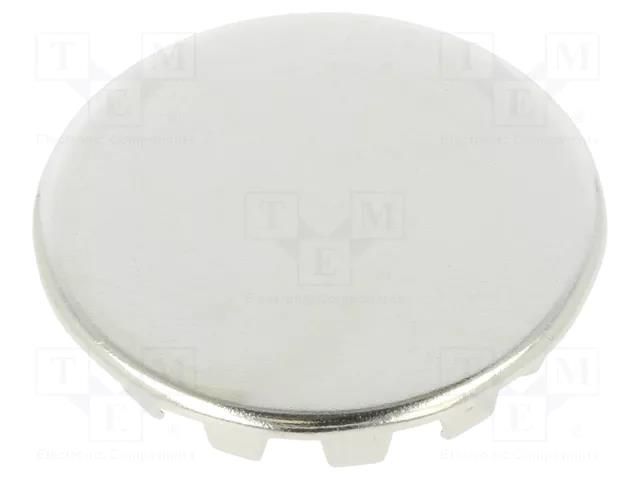 Stopper; H: 7.5mm; Flange dia: 27mm; Wall thick: 1.6÷2.3mm; steel KEYSTONE KEYS7606