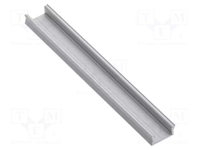 Profiles for LED modules; silver; 1m; GLAX MINI; aluminium GTV Poland GTV-GLAXMN-AL-1M