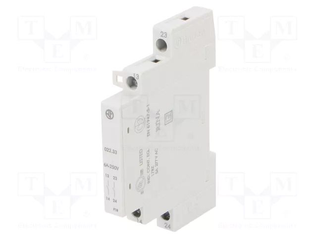 Auxiliary contacts; 22; side; Contacts: NO x2 FINDER 022.33