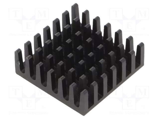 Heatsink: extruded; grilled; BGA; black; L: 25mm; W: 25mm; H: 8.9mm Wakefield Thermal 625-35AB