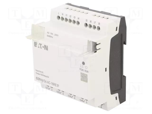 Module: extension; IN: 4; OUT: 8; OUT 1: relay; 5A; 100÷240VAC; easyE4 EATON ELECTRIC EASY-E4-AC-16RE1P