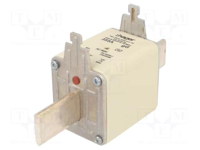 Fuse: fuse; 355A; 500VAC; gG; industrial; NH3C HAGER LNH3355M