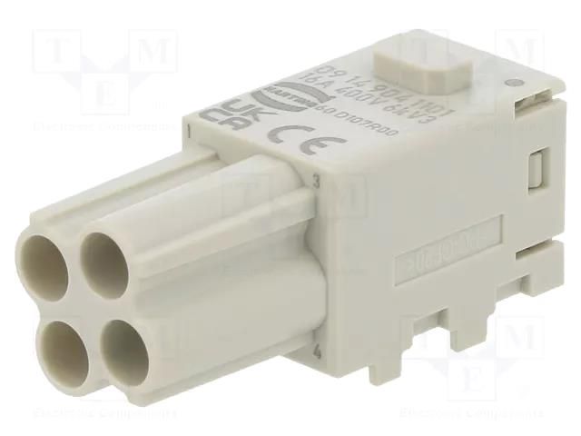 Connector: HDC; module; female; Han-Modular® Domino; PIN: 4; Han E® HARTING 09149041101