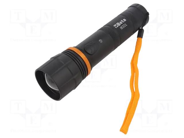 Torch: LED; 196mm; 1100lm; black; IP66 BETA BE1833L