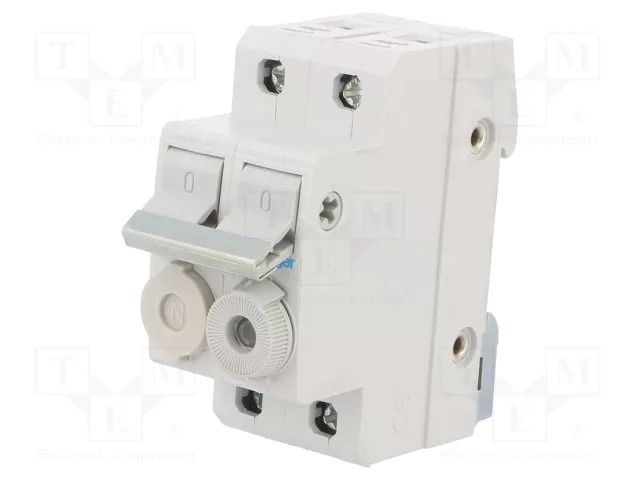 Fuse disconnector; 10x38mm; for DIN rail mounting; 20A; 400V HAGER L95200