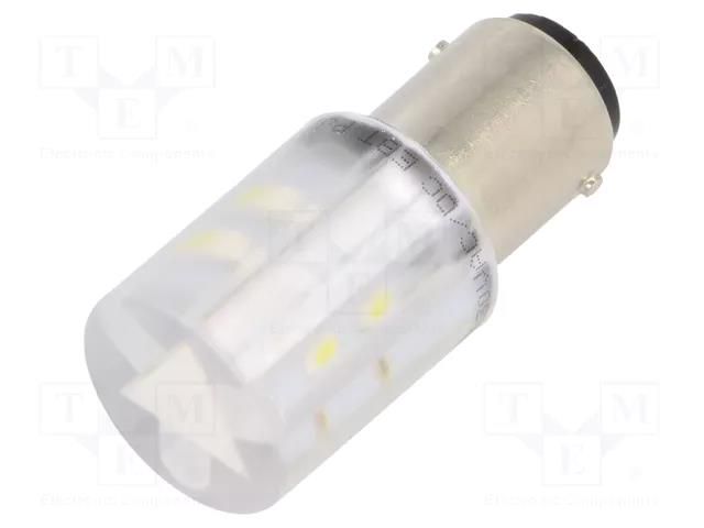 LED lamp; white; BA15D,T20; 230VDC; 230VAC; plastic; -20÷60°C CML INNOVATIVE TECHNOLOGIES 1856123W