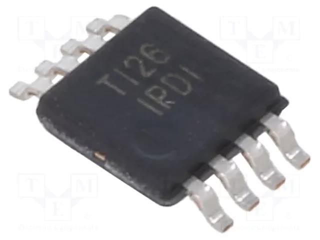 IC: instrumentation amplifier; Ch: 1; VSSOP8; 1V/V,1kV/V; tube TEXAS INSTRUMENTS INA826AIDGK