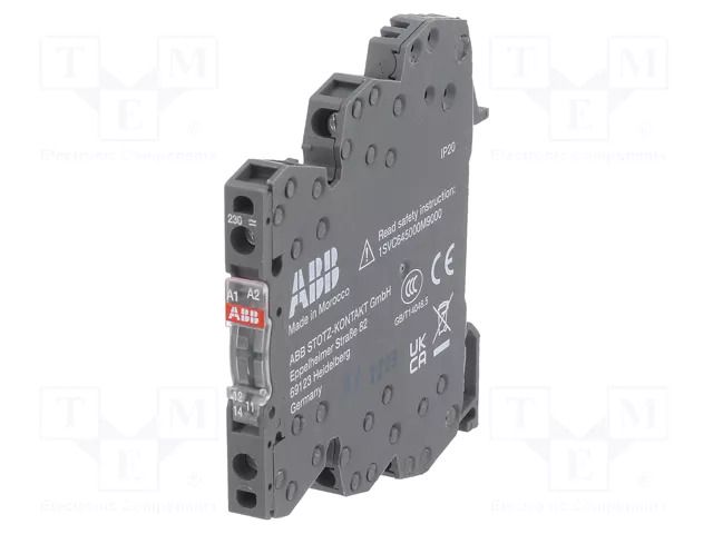 Relay: interface; SPDT; Ucoil: 230VAC,230VDC; 6A; 6A/250VAC ABB RB121-230VUC