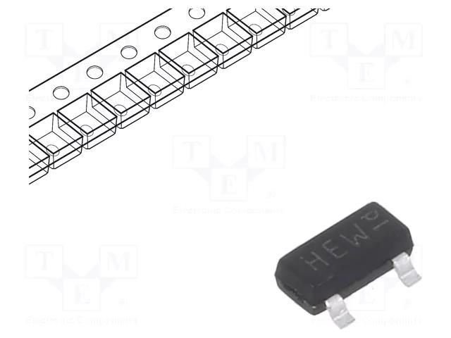 Transistor: NPN; bipolar; 45V; 0.5A; 775mW; SOT23,TO236AB NEXPERIA BC817K-25R