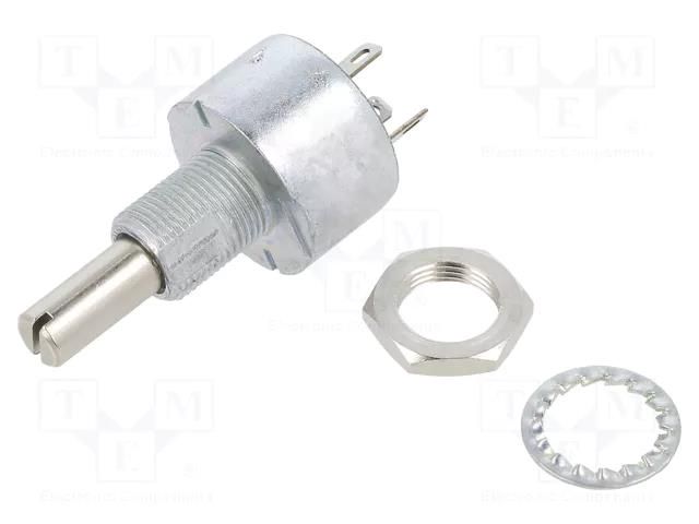 Potentiometer: shaft; single turn; 100Ω; 3W; ±10%; 6mm; linear; 25mm VISHAY PE30L0FL101KAB