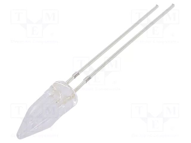 LED; blue; 5mm; 500÷750mcd; 100°; Front: Rocket; 12VDC; No.of term: 2 OPTOSUPPLY OSB5SA58A1B-12V