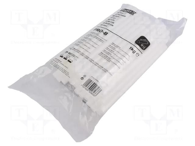 Hot melt glue; Ø: 12mm; white; L: 190mm; Bonding: 30s; 1kg RAPID RAP-40302803