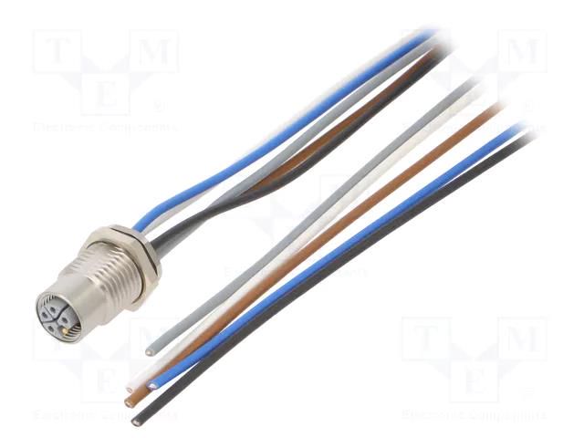 Cable: for sensors/automation; M12; PIN: 5; straight; 1m; plug; PUR MURR ELEKTRONIK 7000-P4295-9800100