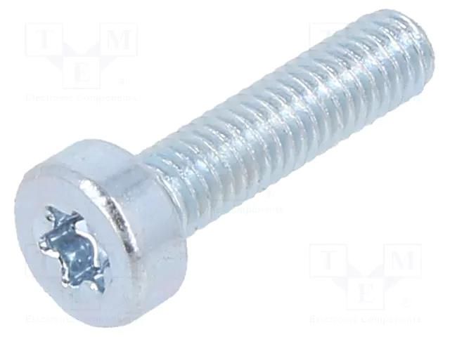Screw; M3x12; 0.5; Head: cheese head; Torx®; TX10; steel; zinc BOSSARD B3X12/BN4850
