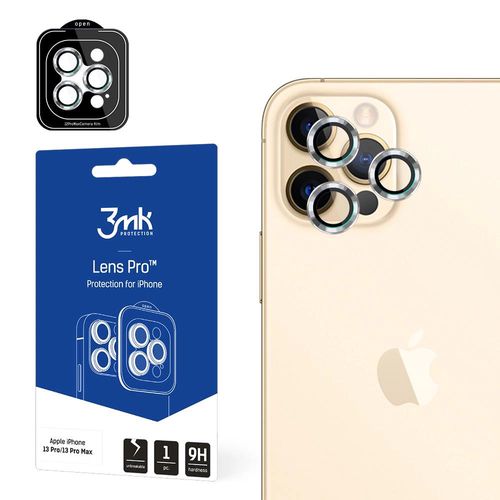 3MK Lens Protection Pro iPhone 12 Pro Max Camera lens protection with mounting frame 1 pc., 3mk Protection 5903108452342 5903108452342