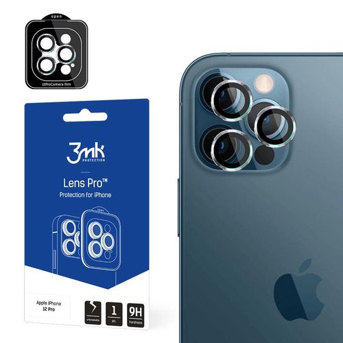 3MK Lens Protection Pro iPhone 12 Pro Camera lens protection with mounting frame 1 pc., 3mk Protection 5903108452335 5903108452335