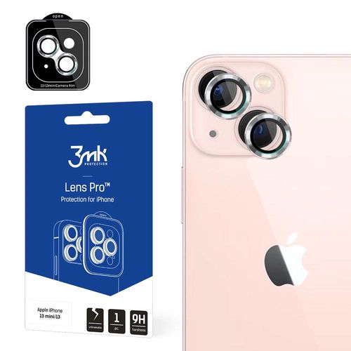 Camera glass for iPhone 13 mini 9H for 3mk Lens Protection Pro series lens - silver, 3mk Protection 5903108452366 5903108452366