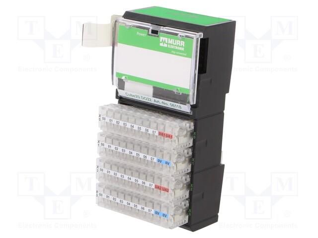 Fieldbus interface; 24VDC; for DIN rail mounting; IP20; 0÷55°C MURRELEKTRONIK MURR-56118