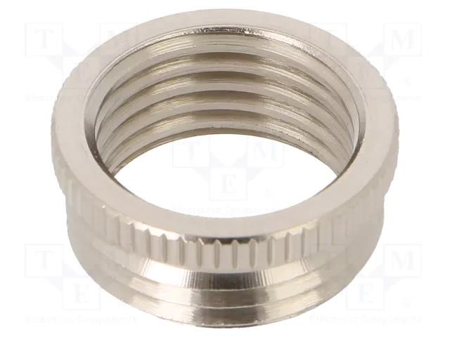 Thread adapter; Int.thread: M16; Ext.thread: PG11; brass; nickel LAPP MA-PG11/M16