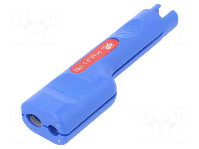 Stripping tool; Øcable: 6÷8mm; Wire: coaxial; Tool length: 125mm WEICON WEICON-52000001