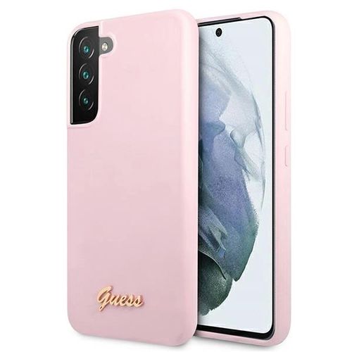 Guess GUHCS22MLSLMGLA S22+ S906 lavender/lavender hardcase Silicone Script Metal Logo, Guess 3666339042516 3666339042516