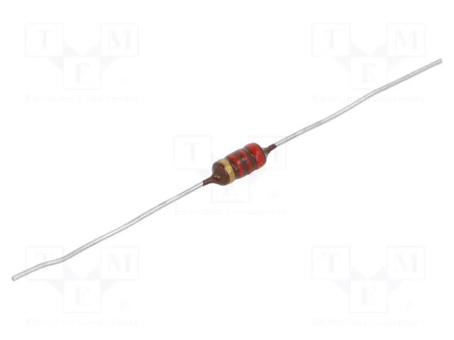 Inductor: ferrite; THT; 2200uH; 80mA; 34.7Ω; Ø4x9.2mm; ±5%; 1.1MHz EPCOS B78108S1225J000