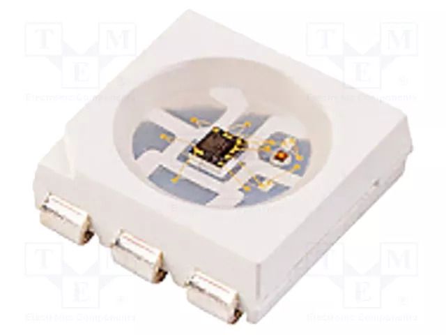 Programmable LED; RGB; SMD; 5050,PLCC6; 5x5x1.6mm; 120°; 20mA BRIGHTEK (EUROPE) N0M59S06IC