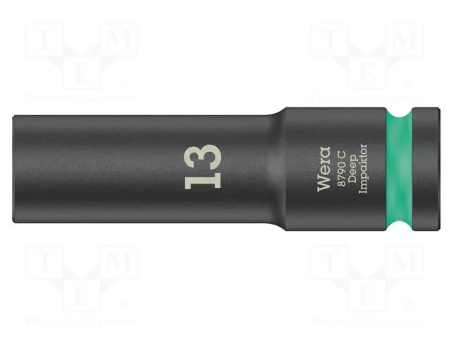 Socket; 6-angles,socket spanner,impact; HEX 13mm; 1/2"; long WERA WERA.05004830001