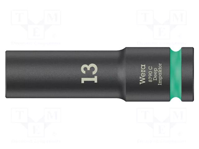 Socket; 6-angles,socket spanner,impact; HEX 13mm; 1/2"; long WERA WERA.05004830001