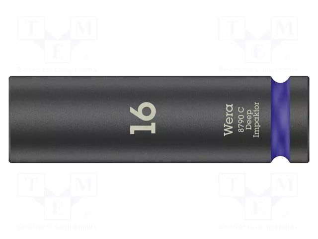 Socket; 6-angles,socket spanner,impact; HEX 16mm; 1/2"; long WERA WERA.05004833001