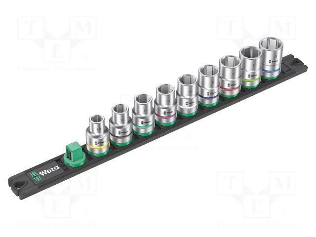 Wrench-set; 6-angles,socket spanner; 1/2"; 37mm; 9pcs. WERA WERA.05005460001