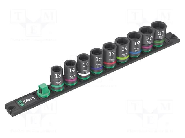Wrenches set; 6-angles,socket spanner,impact; Mounting: 1/2" WERA WERA.05005490001