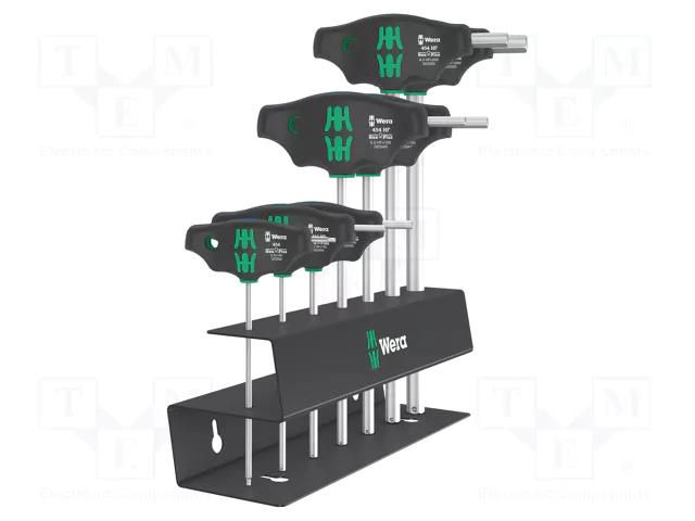 Kit: screwdrivers; Hex Plus key; Kind of handle: T; 7pcs. WERA WERA.05023453001