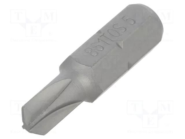 Screwdriver bit; Torq-Set®; TS5; Overall len: 25mm BETA BE861TQS/5