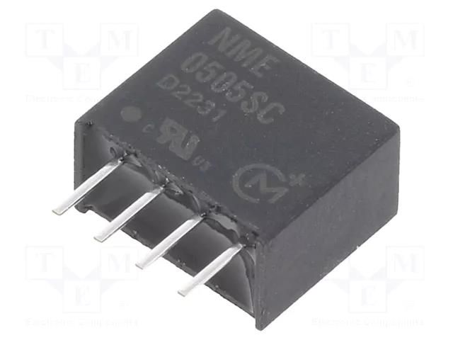 Converter: DC/DC; 1W; Uin: 4.5÷5.5VDC; Uout: 5VDC; Iout: 200mA; SIP Murata Power Solutions NME0505SC