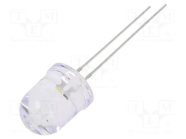 LED; white; 10mm; candle light effect,blinking; 30°; 2.5÷5VDC OPTOSUPPLY OS5WDKA131A