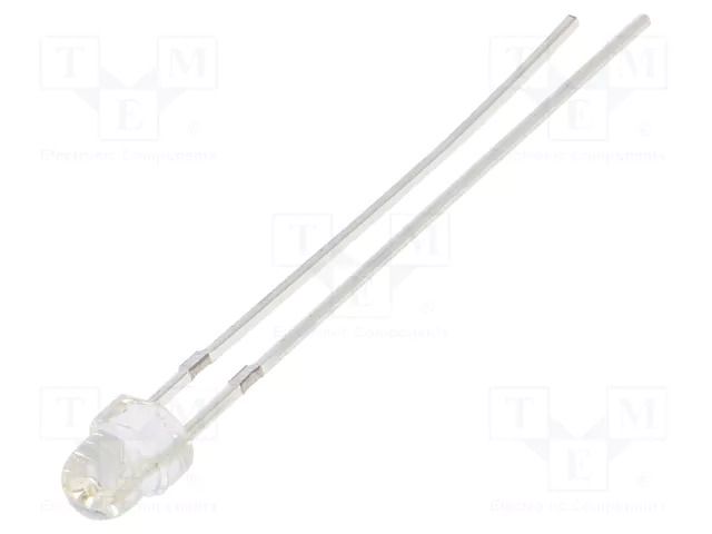 LED; green; 3mm; 100mcd; 100°; Front: convex; 2.9VDC; No.of term: 2 OPTOSUPPLY OSG5DA3VA1A
