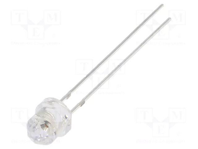 LED; red; 4.85mm; 750÷1120mcd; Front: Diamond; Pitch: 2.54mm; THT OPTOSUPPLY OSR5PAEDD1A-12V