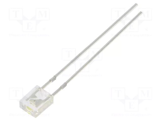 LED; white cold; rectangular; 2x4x5mm; 1560÷2180mcd; 100°; 20mA OPTOSUPPLY OSW5DK7YA1B
