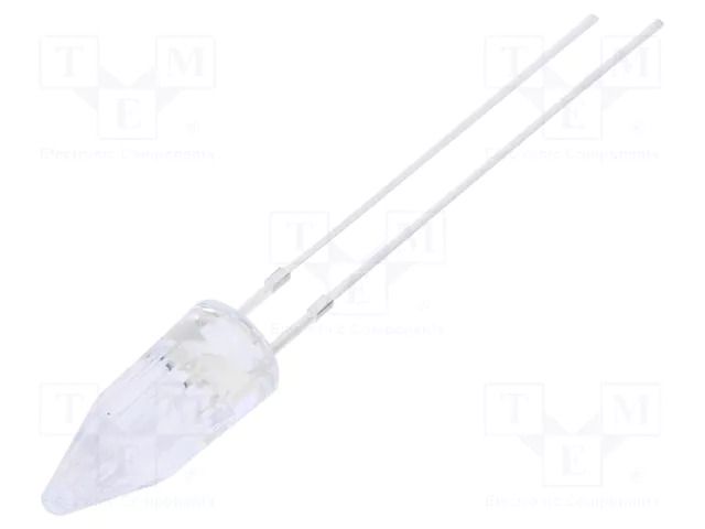LED; yellow; 5mm; 500÷750mcd; 100°; Front: Rocket; 12VDC OPTOSUPPLY OSY5PA58A1B-12V