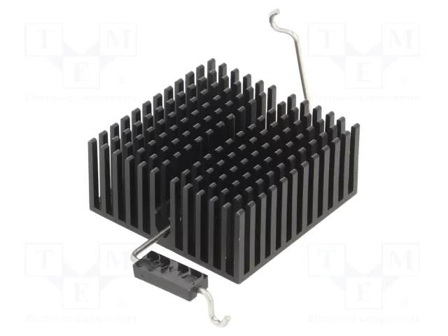 Heatsink: extruded; grilled; BGA,FPGA; black; L: 40mm; W: 40mm BOYD CORP 375024B60024G