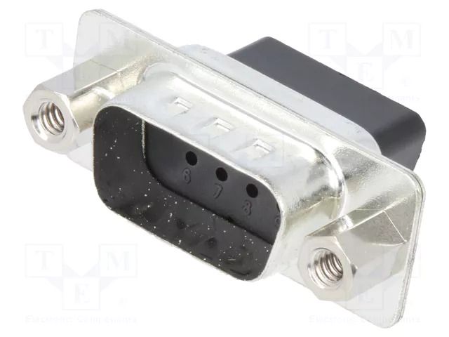 Connector: D-Sub; PIN: 9; plug; male; for cable; crimped; black ENCITECH DBC09-SP-J