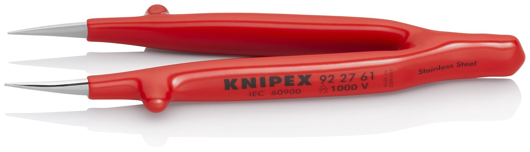 KNIPEX 92 27 61 Universal Tweezers insulated with dipped insulation 125 mm 92 27 61 4003773054757
