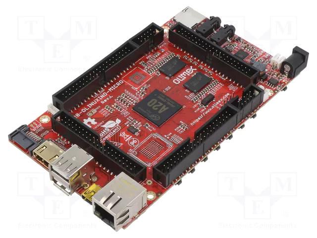 Single-board computer; Cortex A7; 2kBEEPROM,1GBRAM; 6÷16VDC OLIMEX A20-MICRO-S16