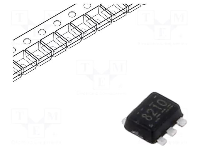 IC: driver; H-bridge; brush motor controller; SOT5X3; 1.76A; Ch: 1 TEXAS INSTRUMENTS DRV8210DRLR