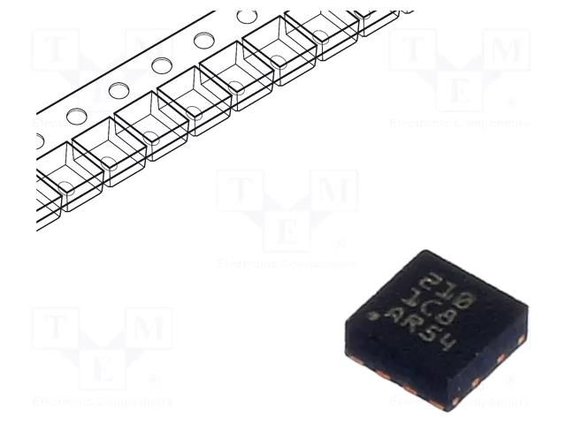 IC: driver; H-bridge; brush motor controller; WSON8; 1.76A; Ch: 1 TEXAS INSTRUMENTS DRV8210DSGR