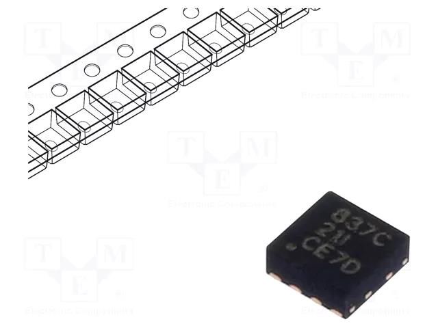 IC: driver; H-bridge; brush motor controller; WSON8; 0÷1.5A; Ch: 1 TEXAS INSTRUMENTS DRV8837CDSGR