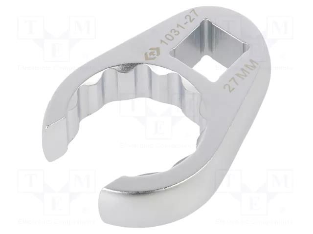 Wrench; 12-angles,side,crowfoot,spanner,special; 27mm; L: 61mm KING TONY KT-1031-27R